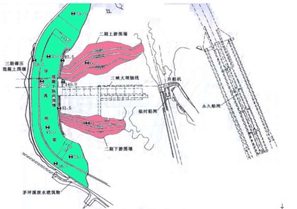 三峡三期导流布置图龚嘴水电站明渠导流天生桥二级水电站导流施工导流